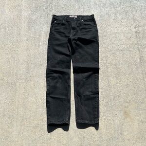 Wrangler Black Straight Jeans
